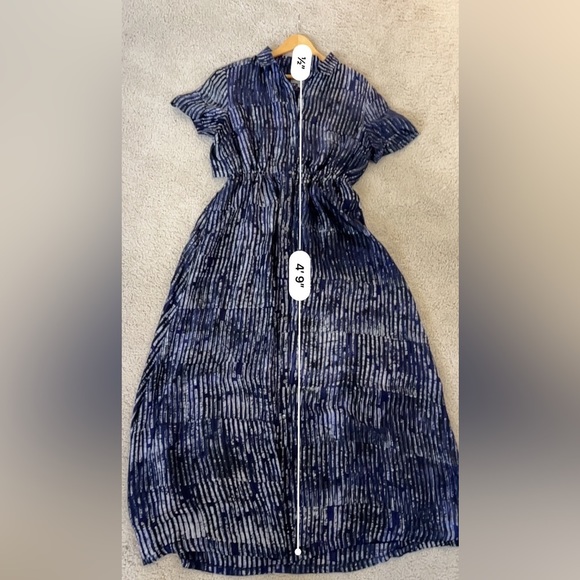 Banana Republic and Piece & Co limited edition, 100% silk shirt dress. Size XL - Picture 9 of 10